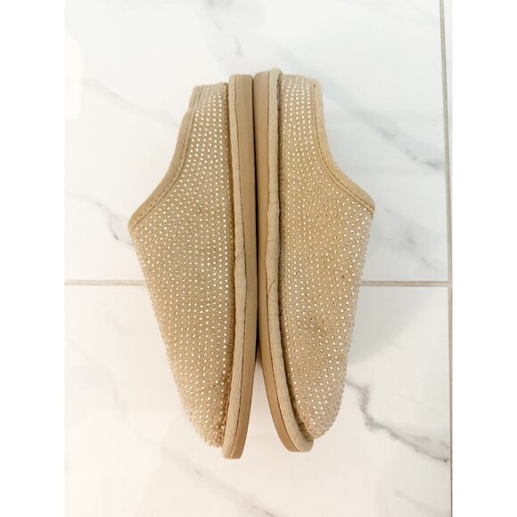 Joyspun Women's Studded Slippers in Tan 8 - Picture 5 of 10